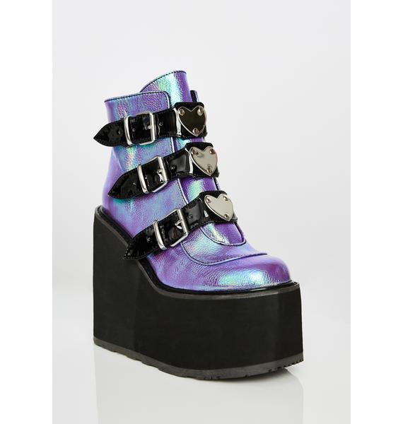 pink demonia trinity boots