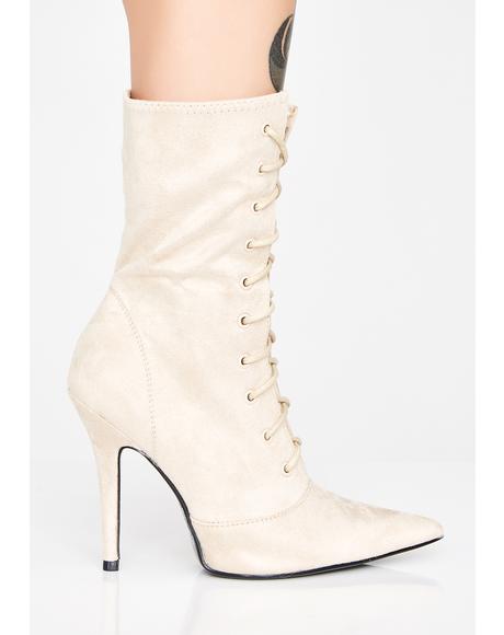 nude boots clear heel