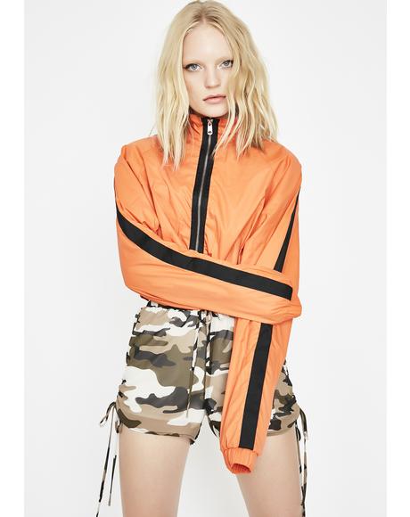 Ahead Of Myself Cropped Windbreaker