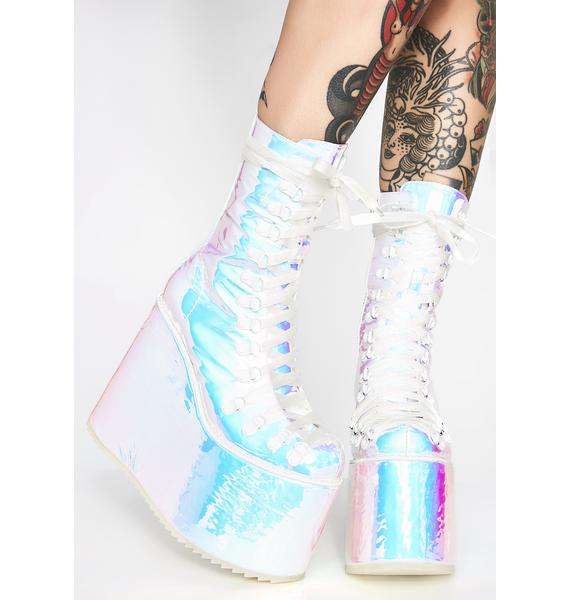 Club Exx Strobewalker Holographic Platforms Dolls Kill