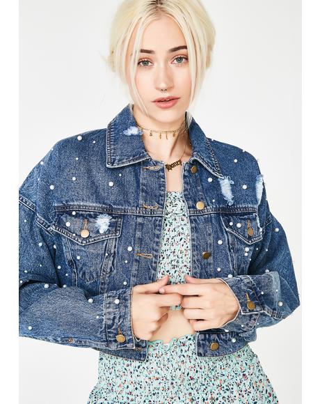 What A Pearl Denim Jacket