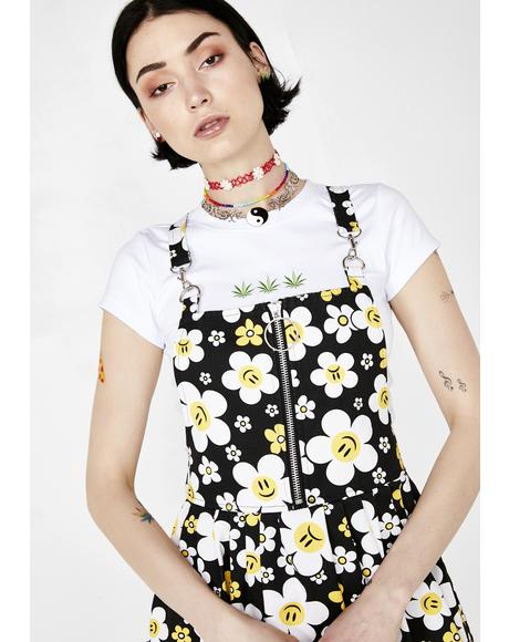 daisy overall dress