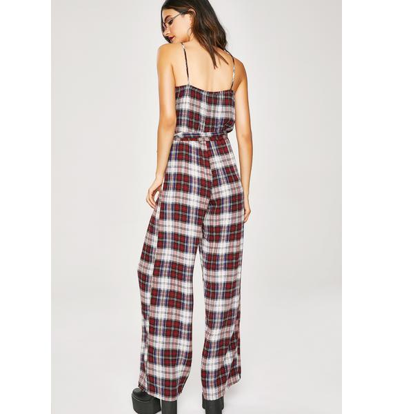 Plaid Long Jumpsuit Dolls Kill