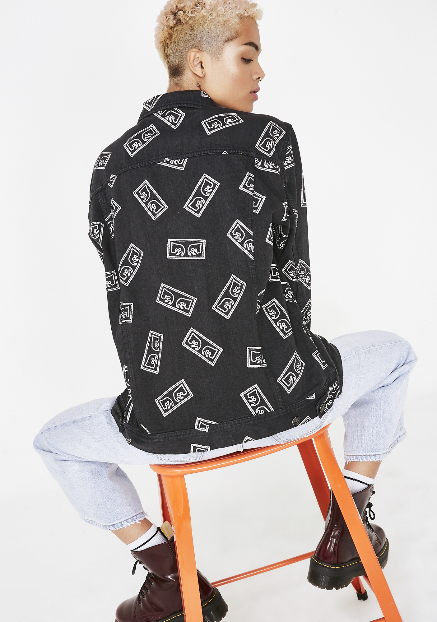 obey bender eyes jacket