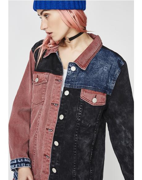 Blocked Caller Denim Jacket