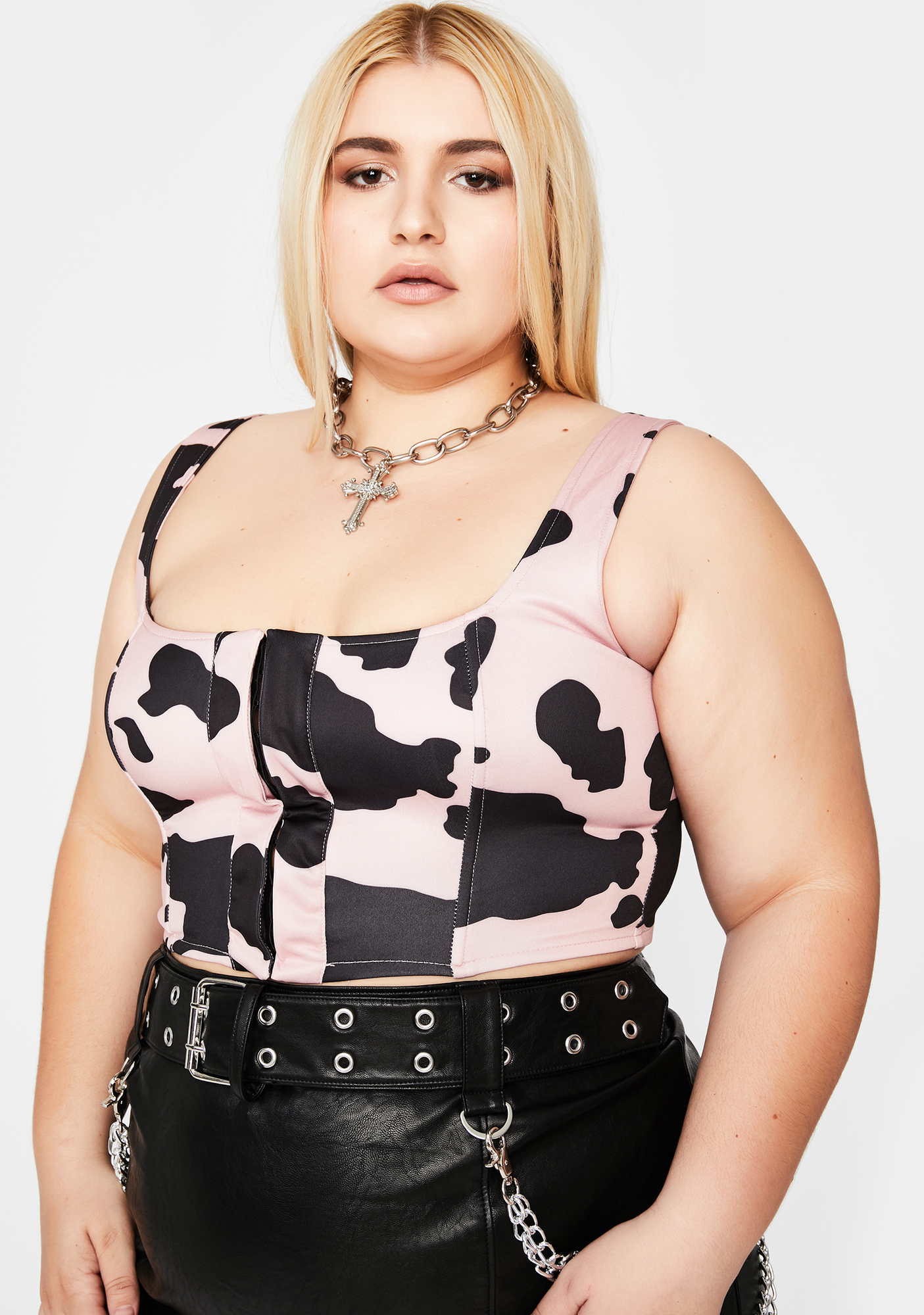 cow print outfit plus size