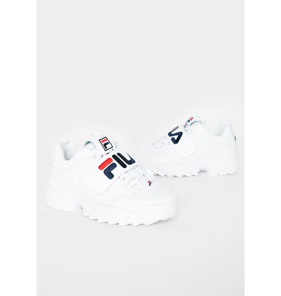 fila white disruptor 2