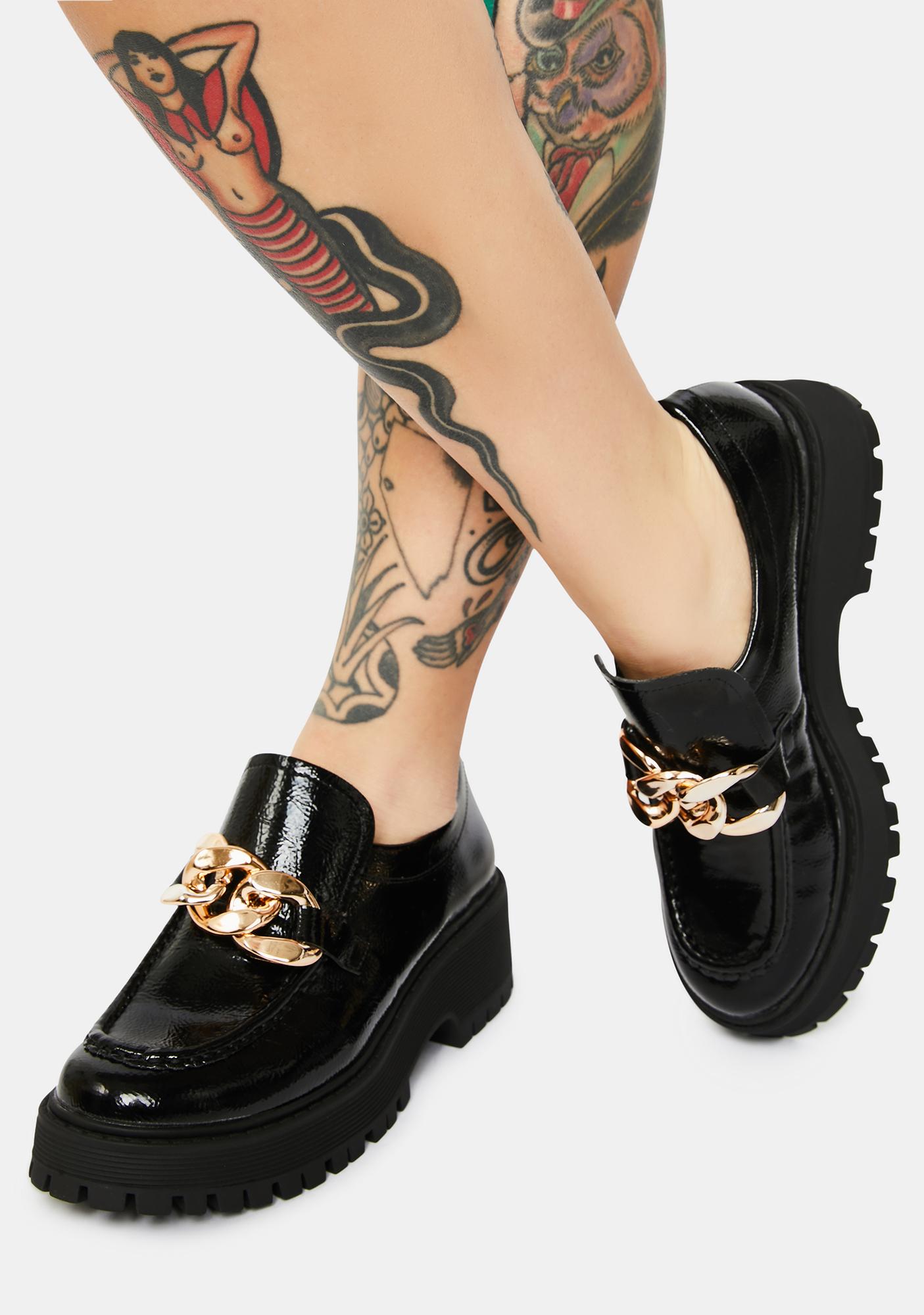 steve madden black loafers