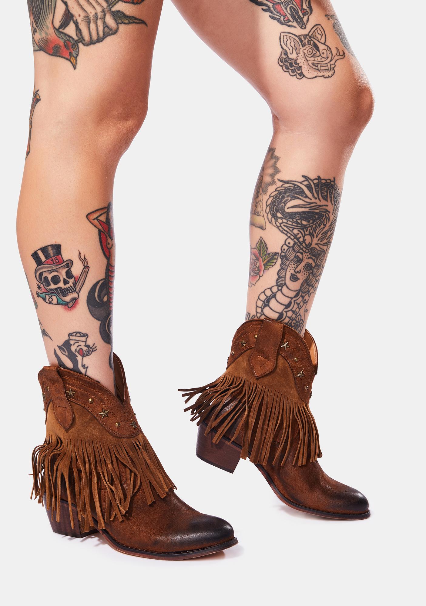 fringe cowgirl boots cheap