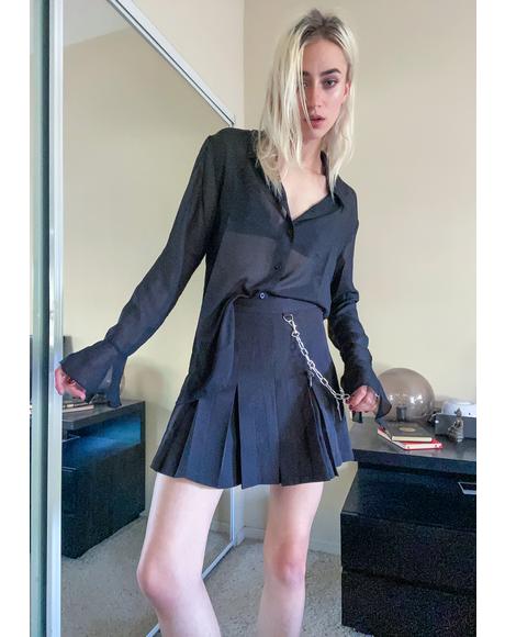 Night As Above So Below Sheer Blouse