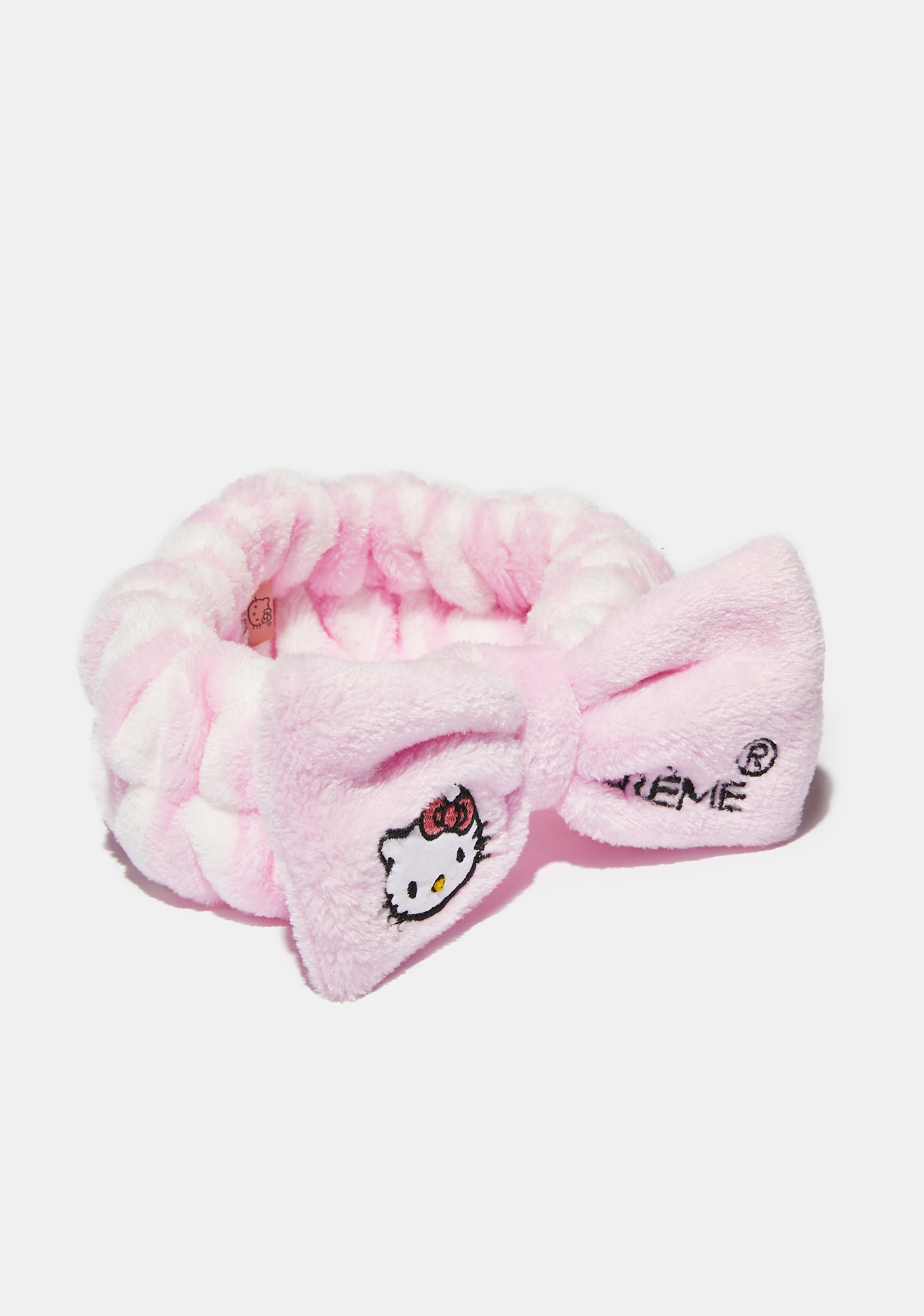 The Creme Shop X Hello Kitty Striped 3D Bow Headband | Dolls Kill