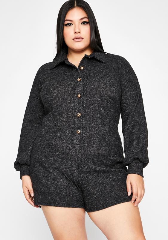 plus size sweater romper