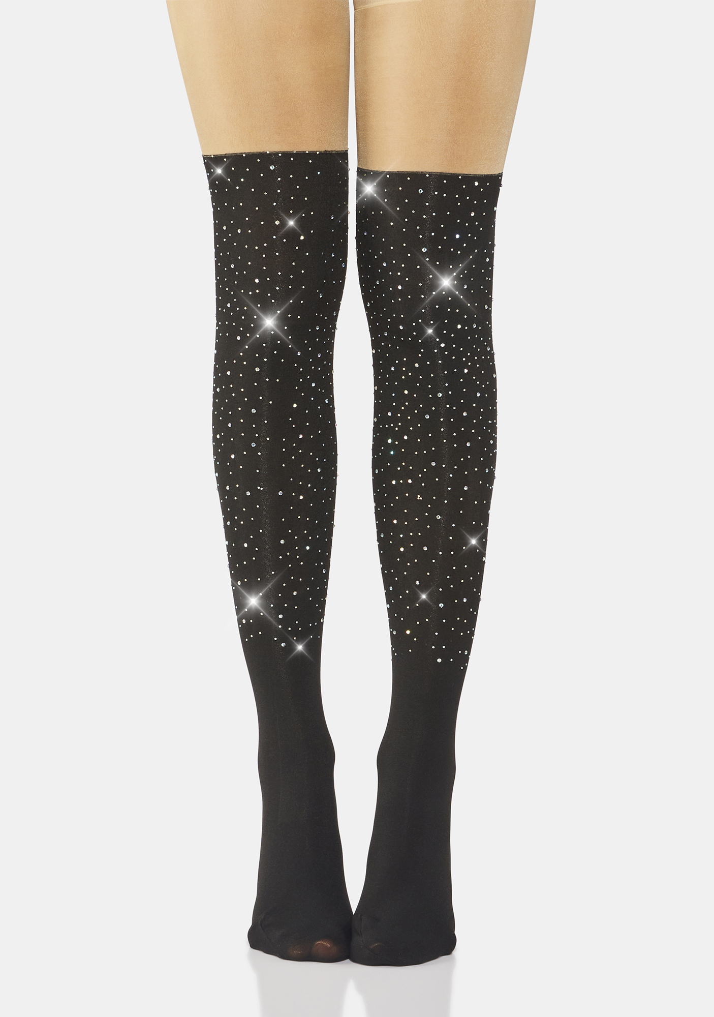 sparkly thigh high socks