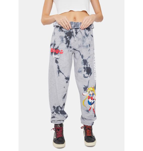 sailor moon tie dye sweatpants