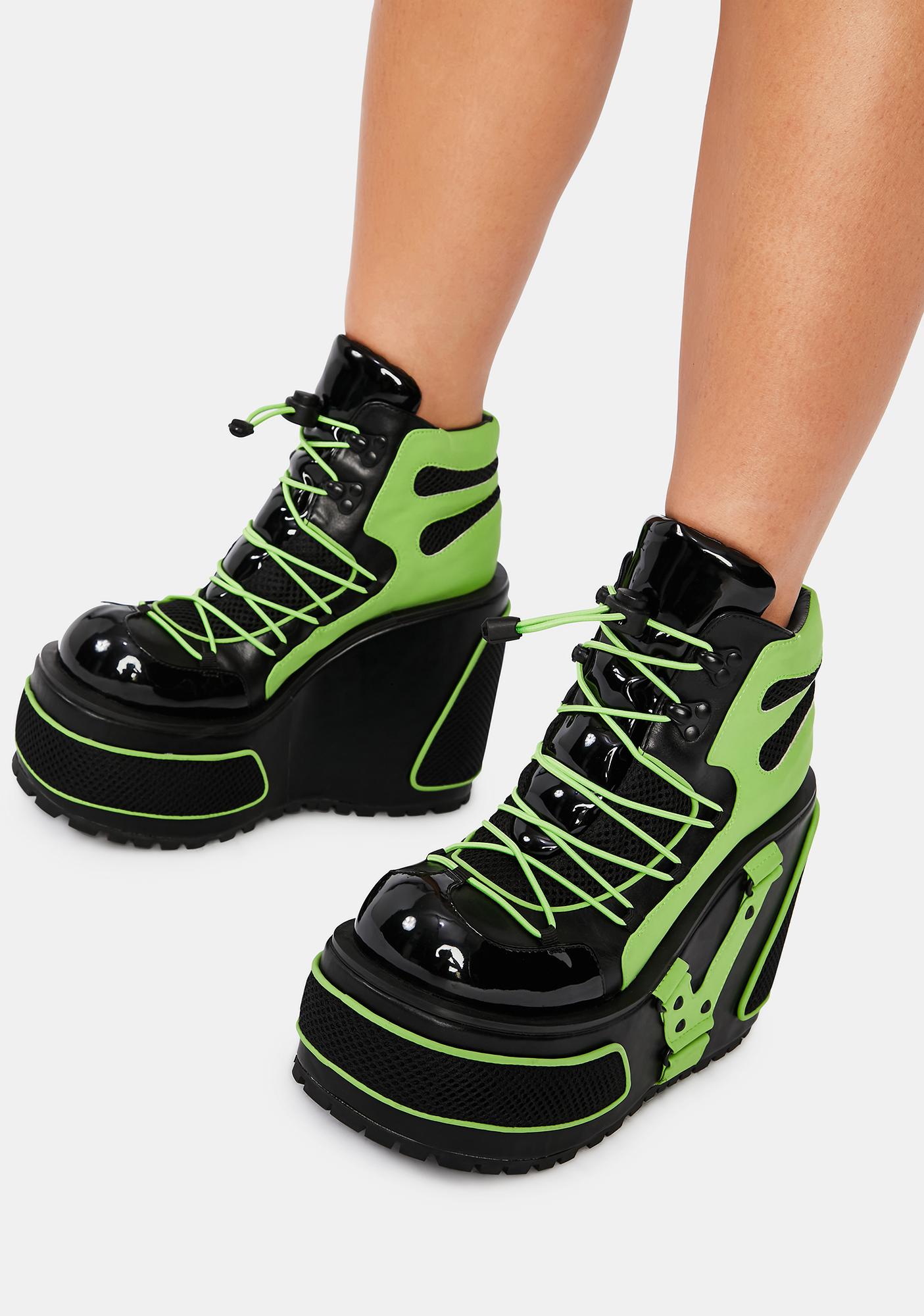 WOMENS LADIES CHUNKY PLATFORM TRAINERS RAINBOW LACE UP SNEAKERS PARTY SHOES SIZE | eBay