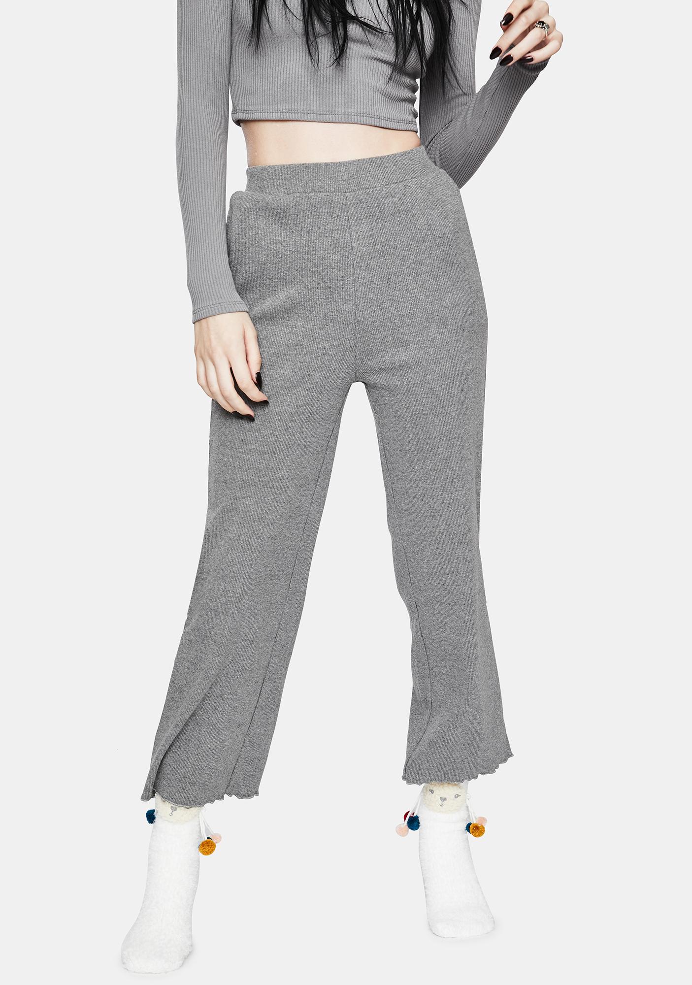 frill high waisted pants