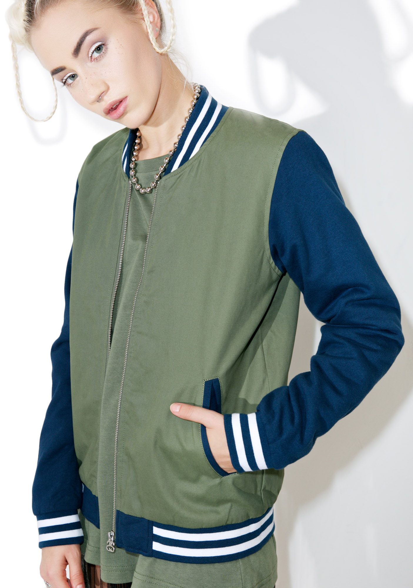 Stussy Uni Varsity Jacket Dolls Kill