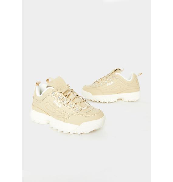 nude fila trainers