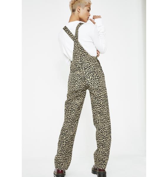 obey leopard overalls