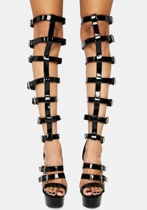 pleaser gladiator boots