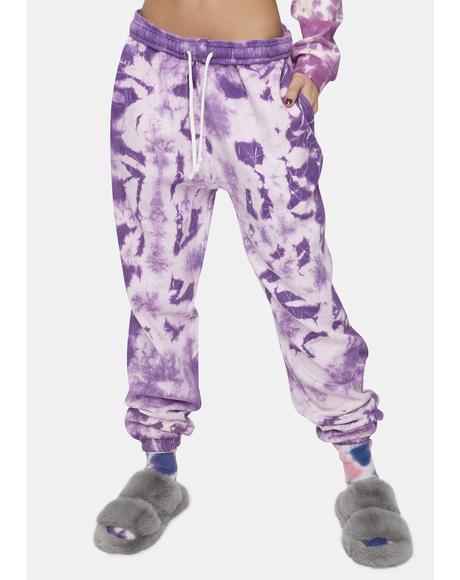 tie dye oversized joggers