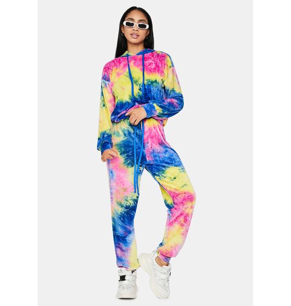 tie and dye jogger set