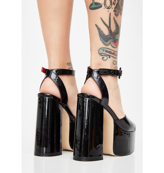lamoda patent entering paradise platform heels