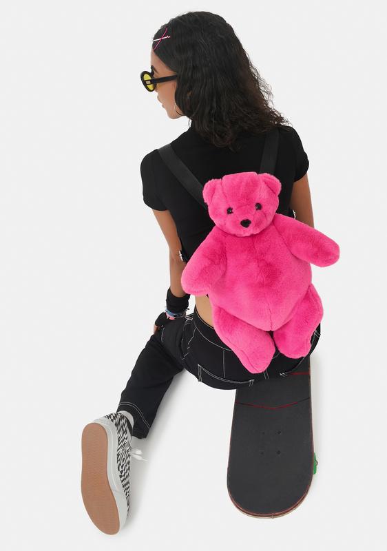 pink teddy bear backpack
