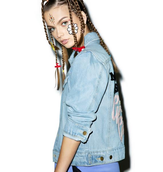 High Heels Suicide Girl Gang Denim Jacket Dolls Kill