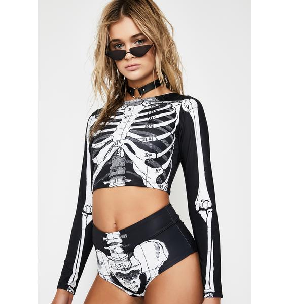 skeleton bathing suit