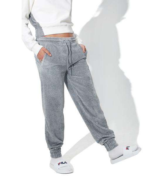 fila velour joggers