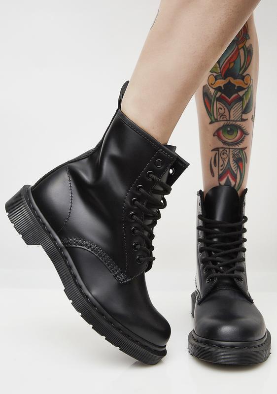 Dr. Martens Black 1460 Mono Boots | Dolls Kill