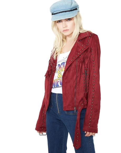 Sass Master Fringe Moto Jacket