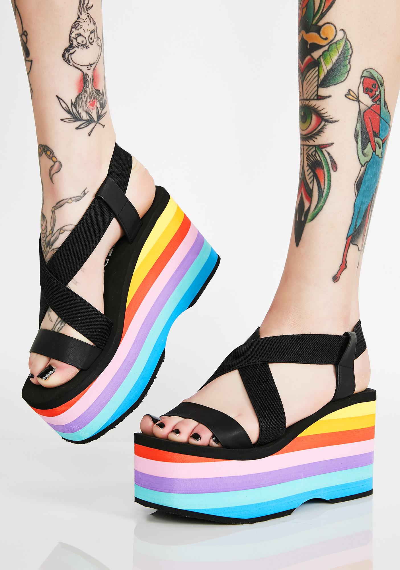 rocket dog rainbow sandals