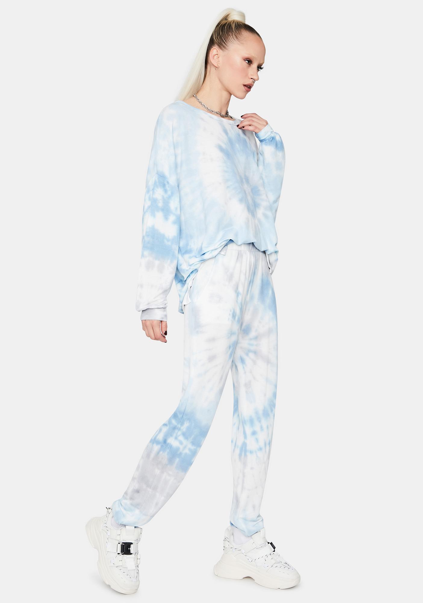 tie dye jumper and joggers set