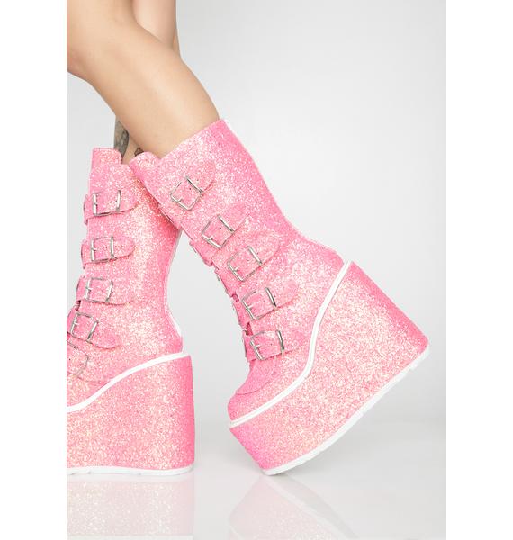pink demonia trinity boots