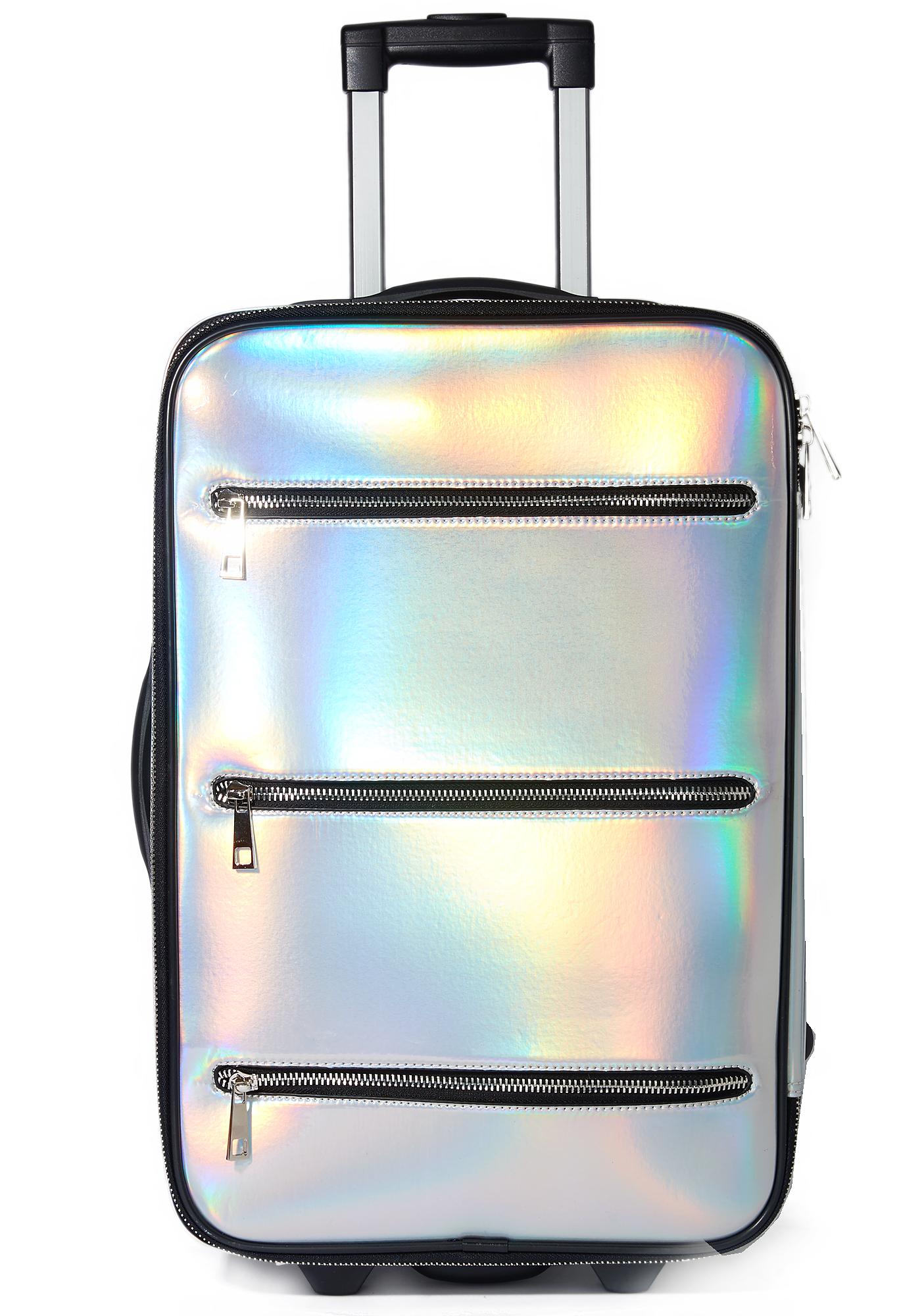 constellation holographic suitcase