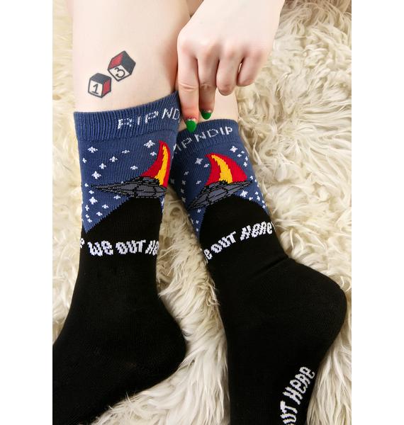 spaceship socks