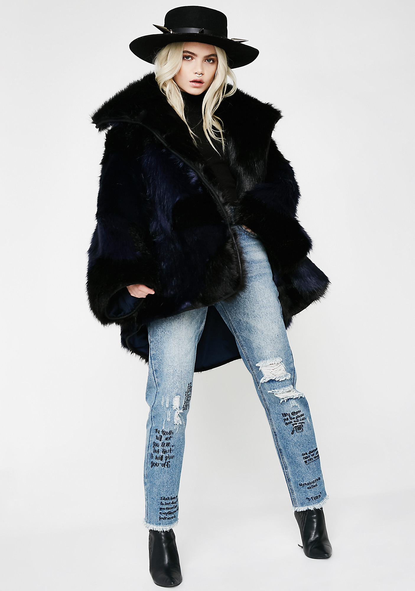 one teaspoon faux fur jacket