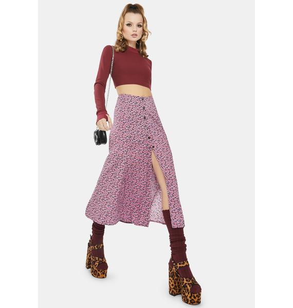 Bright pink and purple all over argyle print midi skirt  29 waist