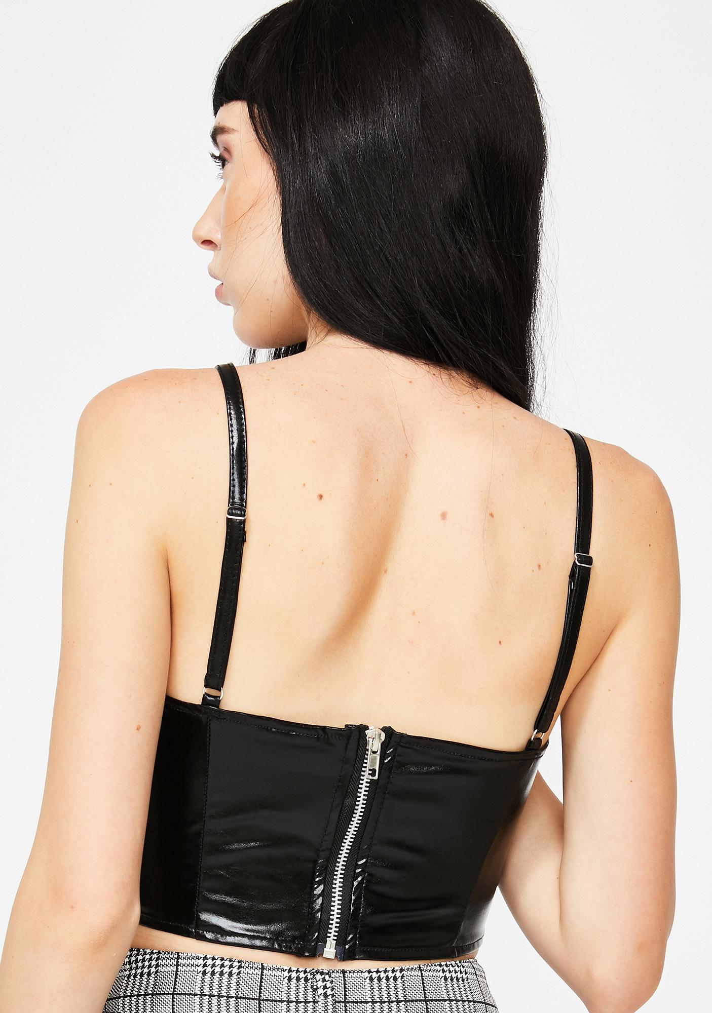 vinyl bralet