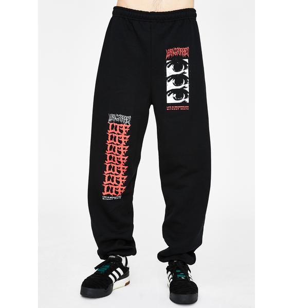 Learn To Forget Red Death Sweatpants | Dolls Kill