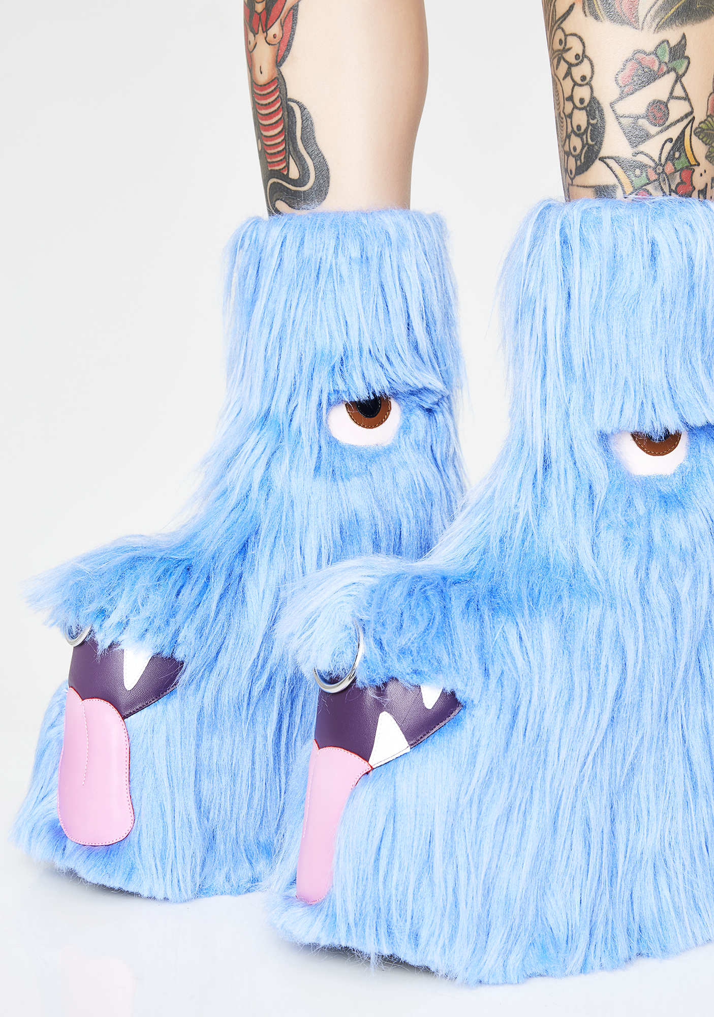 monster ankle platform boots