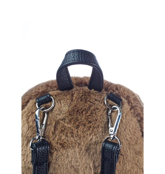 Teddy Faux Fur Backpack Dolls Kill
