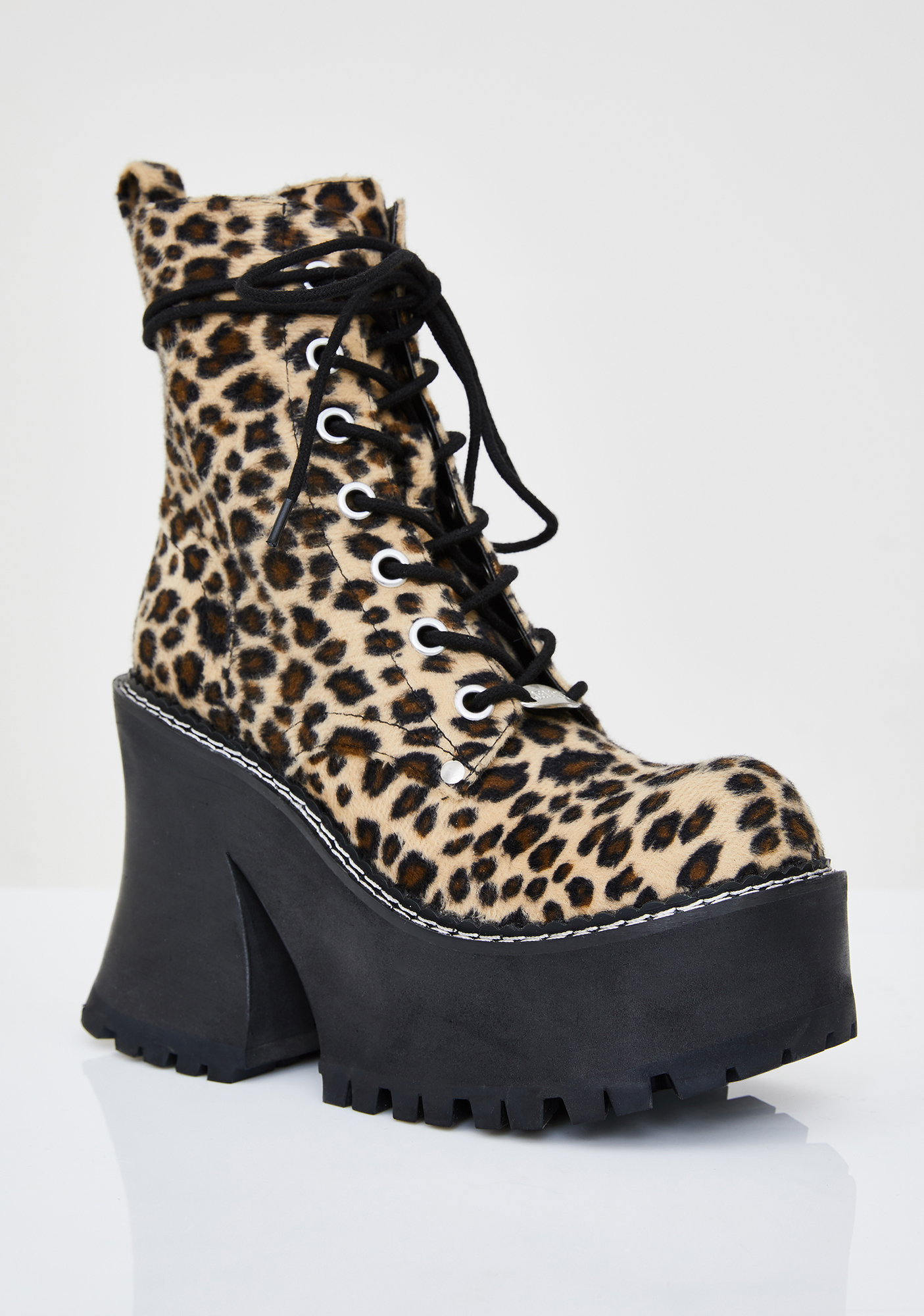 cheetah print platform boots