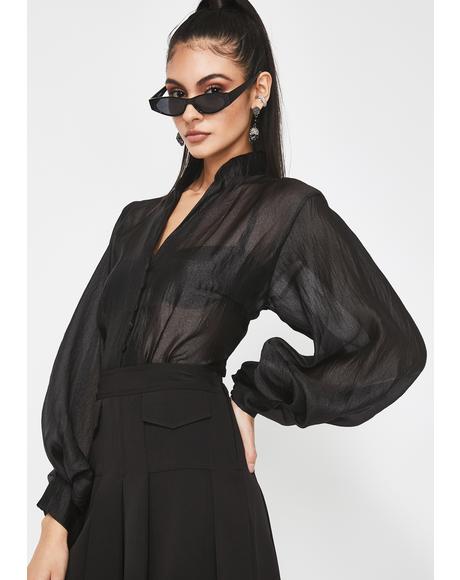 A Lot To Lose Sheer Blouse