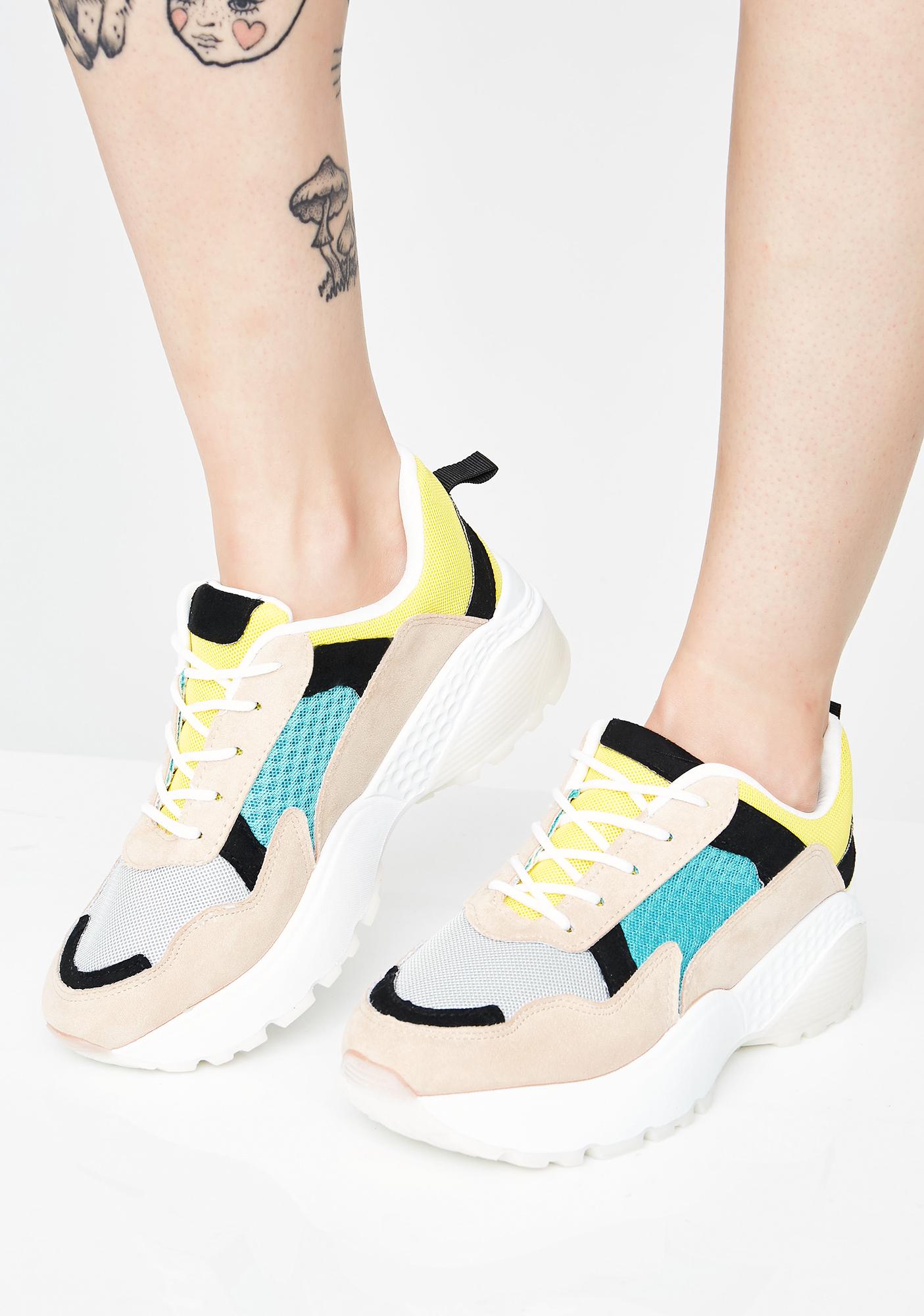 chunky sneakers multicolor