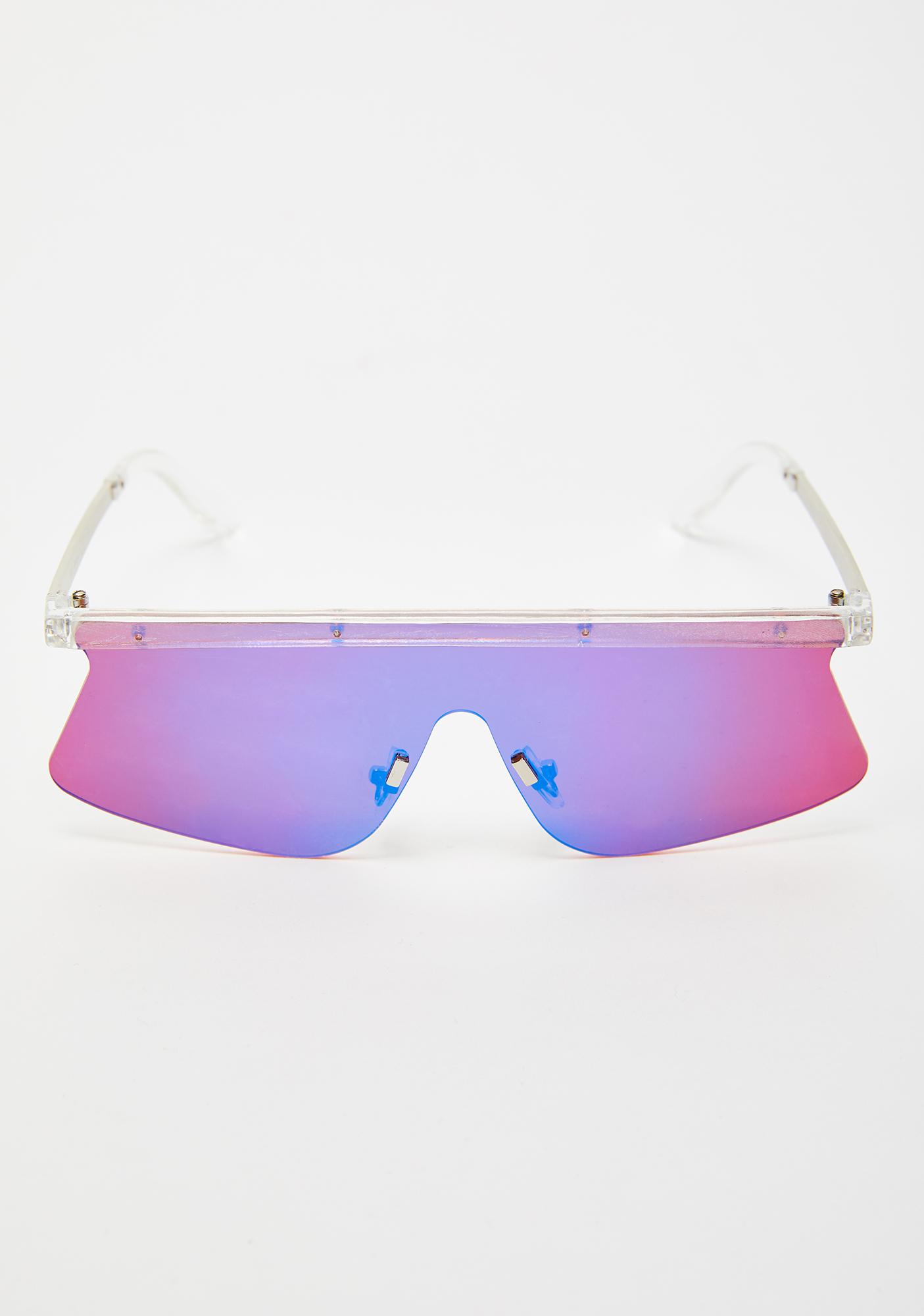 Shield Sunglasses Tinted Rainbow | Dolls Kill