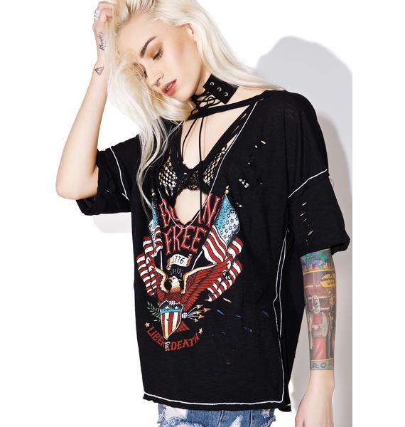 Born Free Distressed Tee Dolls Kill