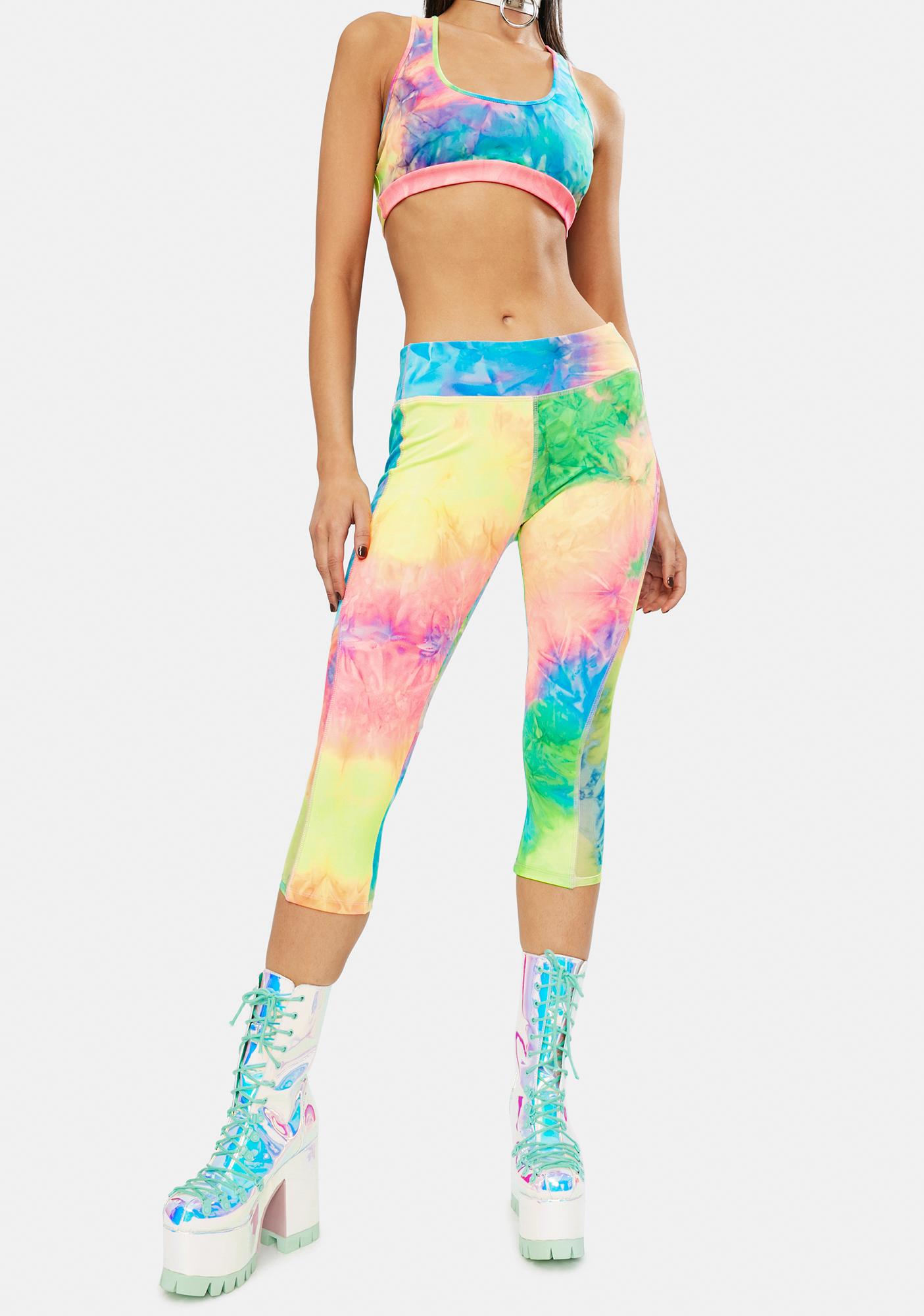 Tie dye leggings !! Ready to ship! In stock! large